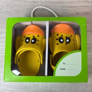 NEW Size 2/3 Crocs Littles Iam I Am Rubber Ducky Clogs Sunflower 210025 Toddler
